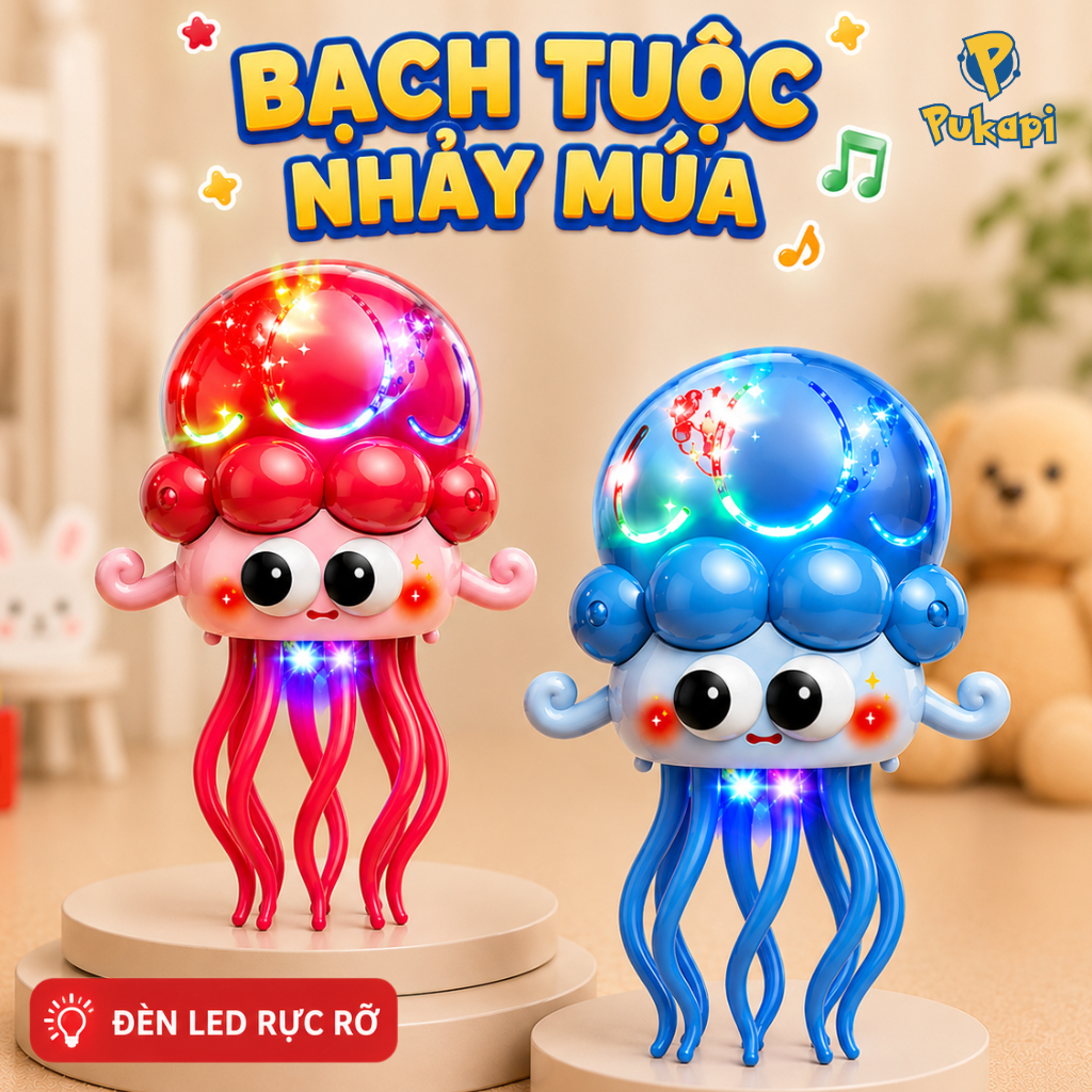 Bạch Tuộc Nhảy Múa Đồ Chơi Bạch Tuộc Nhảy Múa Con Bạch Tuộc Bạch Tuột Nhảy Múa Phát Nhạc-Đồ Chơi Cho Bé PUKAPI