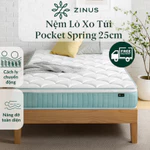 Nệm Lò Xo Độc Lập Với 3 Tầng Foam Hỗ Trợ 25cm - 10in Euro Top OPP Pocket Spring Mattress — ảnh 1