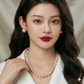 [N1049] Dây Chuyền Hạt Ngọc Trai Nhân Tạo Lớn Mix Nhiều Màu Sang Trọng Cho Nữ, Phù Hợp Mang Nhiều Dịp - DAISYN
