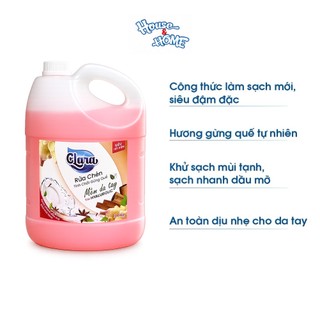 Combo 2 Can Nước Rửa Chén 𝐂𝐥𝐚𝐫𝐚 Hương Gừng Quế 3.6Kg NRCQG08 Đánh Bay Dầu Mỡ Khử Mùi Sạch Bát Đĩa Sáng Bóng