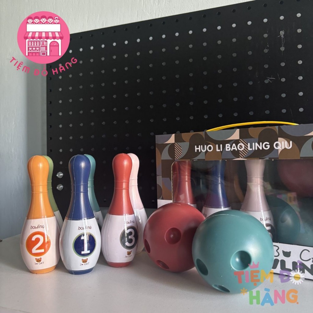 Bộ Đồ Chơi Ném Bowling, Trò Chơi Vận Động Cho Bé Với Chất Liệu Nhựa ABS An Toàn