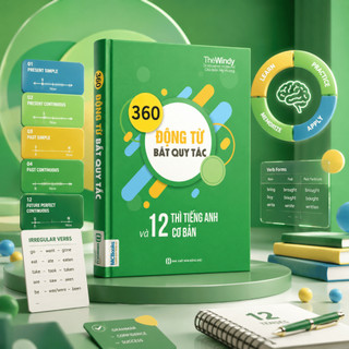 Sách - 360 Động Từ Bất Quy Tắc Và 12 Thì Tiếng Anh Cơ Bản - MCBooks Chính Hãng
