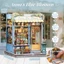 CUTEBEE DIY Dollhouse mô hình gỗ Chuỗi bài dạo chơi thành phố DIY ngôi nhà búp bê Quà tặng trang trí sáng tạo tự làm