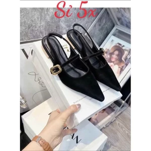 Giày sandal nhung khuy vàng hàng hot