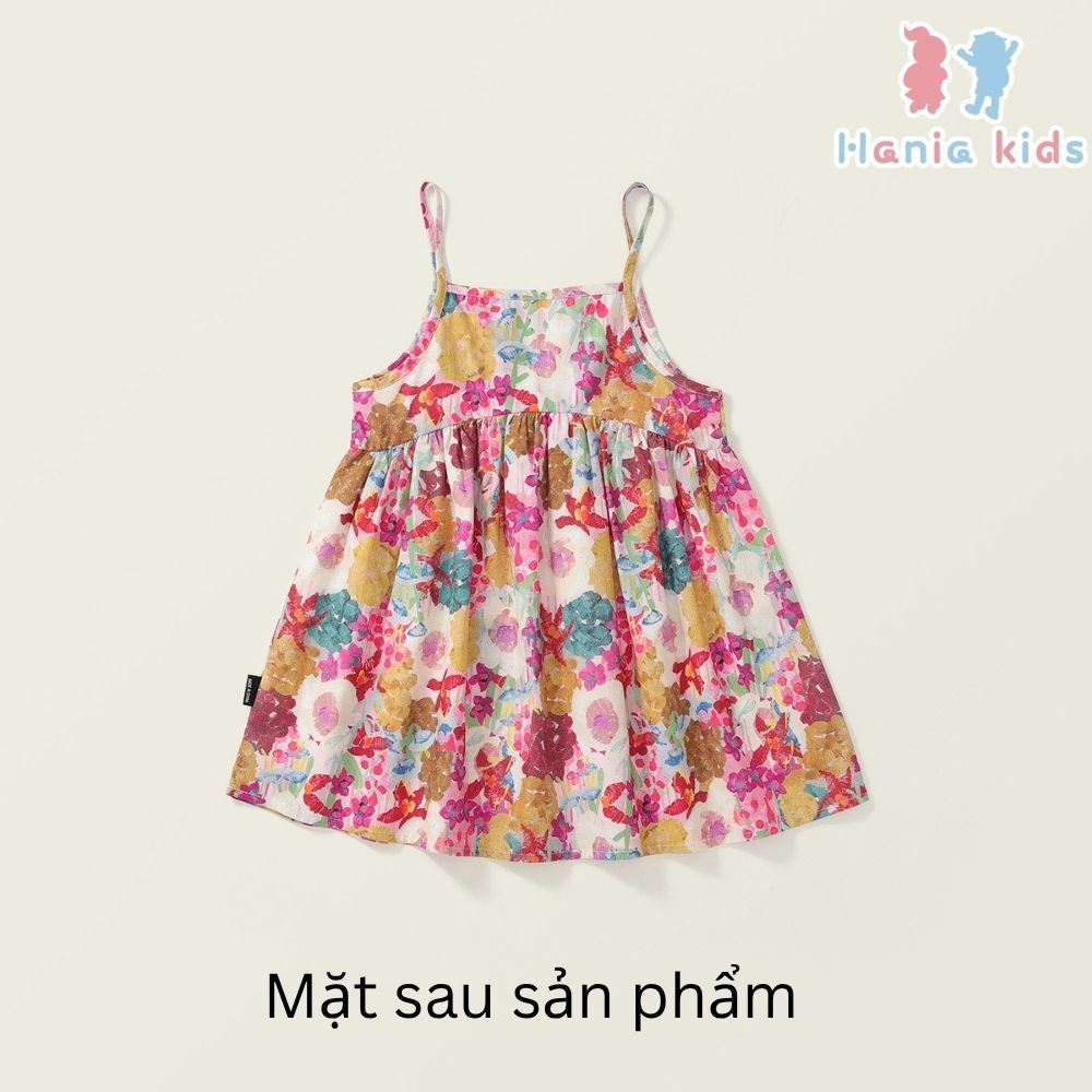 Váy Cho Bé Gái,Váy Hai Dây  Mặc Hàng Ngày Họa Tiết Hoa Xinh Chất Liệu Thô Hàn Mềm Mại Thoáng Mát