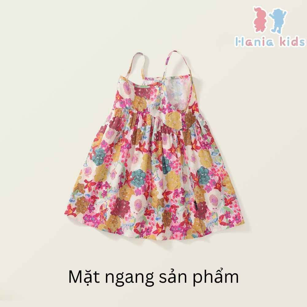 Váy Cho Bé Gái,Váy Hai Dây  Mặc Hàng Ngày Họa Tiết Hoa Xinh Chất Liệu Thô Hàn Mềm Mại Thoáng Mát