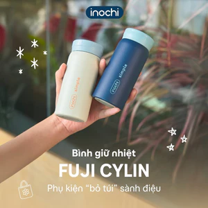 Bình giữ nhiệt FUJI CYLIN Inochi 200ml nhỏ gọn, thanh lịch, vừa tay, chất liệu INOX 316 cao cấp an toàn, bền đẹp