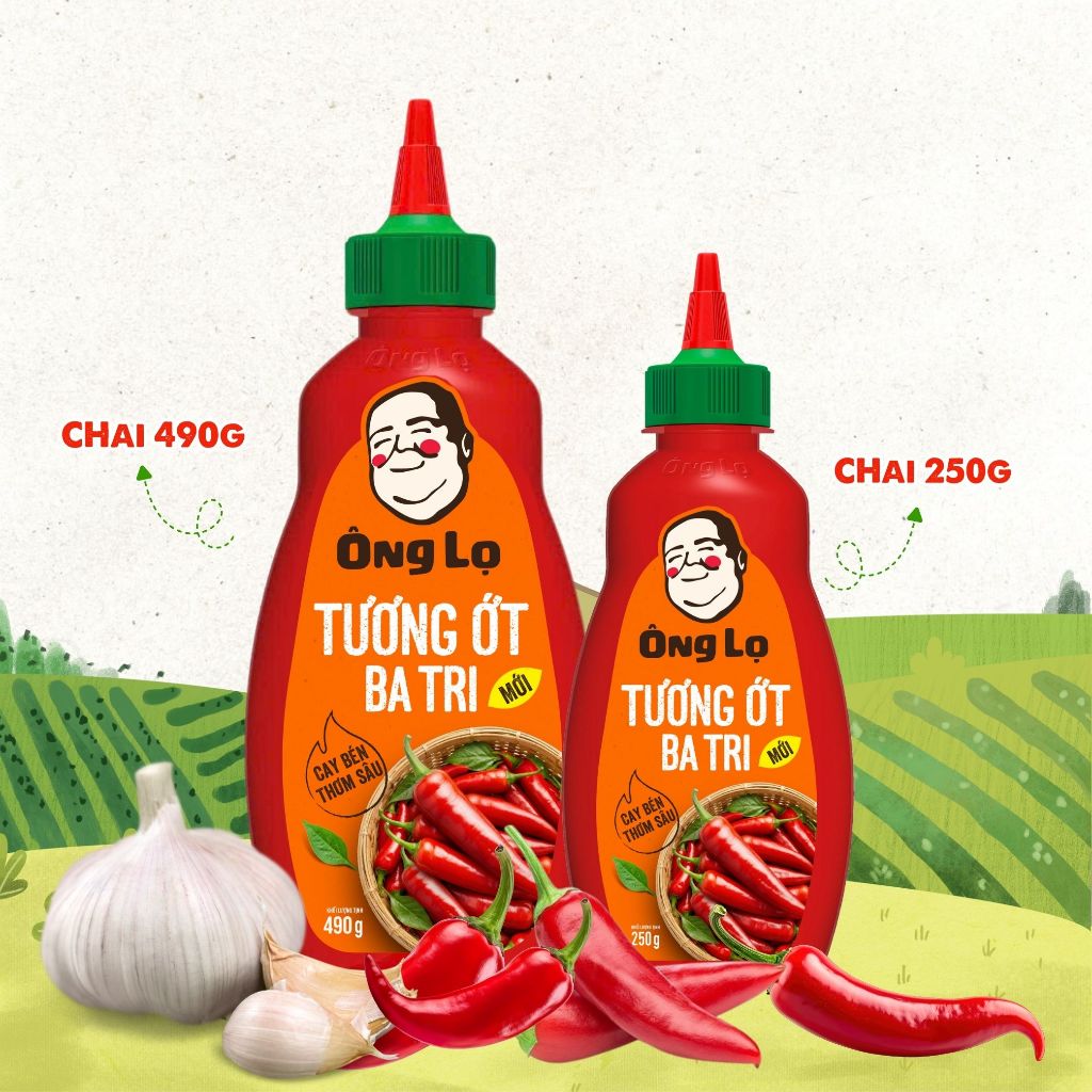 Thùng Tương Ớt Ba Tri Ông Lọ 24 Chai x 250G - Hành Trình Đặc Sản