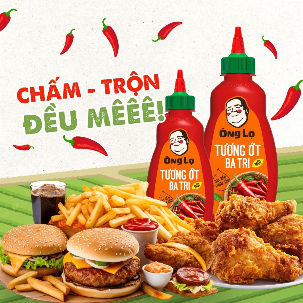 Thùng Tương Ớt Ba Tri Ông Lọ 24 Chai x 250G - Hành Trình Đặc Sản