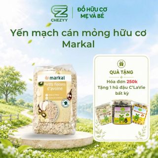 Yến mạch cán mỏng hữu cơ Markal 500g dùng chế biến đồ ăn dặm cho bé