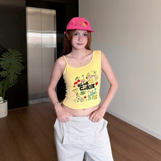 Áo Thun Croptop Blue Cookie Cotton Co Giãn Nhiều Màu | SSSTORE.Aesthetic
