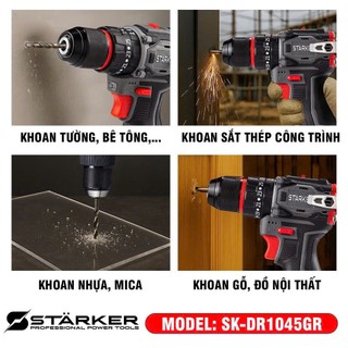 Máy khoan pin NỘI ĐỊA Động cơ không chổi than, 3 chức năng Đầu kẹp Autolock 10mm