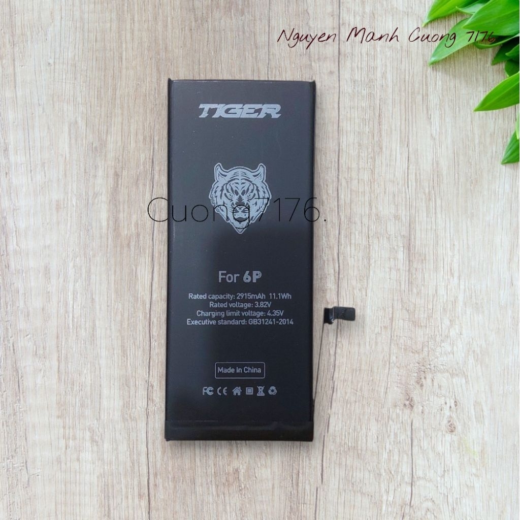 Pin Tiger Dung Lượng Tiêu Chuẩn (2915mAh) Đã Qua Sử Dụng Còn 100% Dành Cho 6 Plus