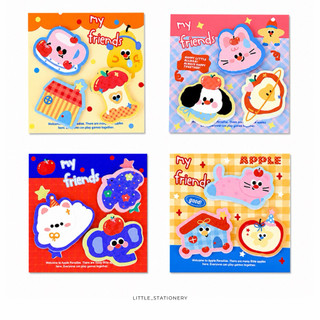 Little Stationery | Sticker Note My Friends Dễ Thương | Giấy Ghi Chú Memo Pad Cartoon