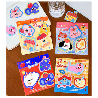 Little Stationery | Sticker Note My Friends Dễ Thương | Giấy Ghi Chú Memo Pad Cartoon