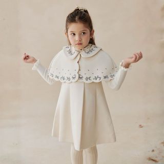 Váy Ngắn Bé Gái Be Kèm Áo Choàng Họa Tiết Mellow Duck (4-13 Tuổi) [Không Kèm Áo Giữ Nhiệt] B2512012