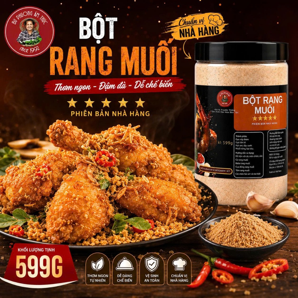 Bột Rang Muối Hộp 599G - Thương Hiệu Bu Phương Ẩm Thực - Dùng Cho Các ...