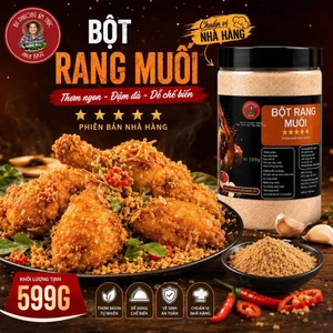 Bột Rang Muối Hộp 599G - Thương Hiệu Bu Phương Ẩm Thực - Dùng Cho Các Món Rang Muối