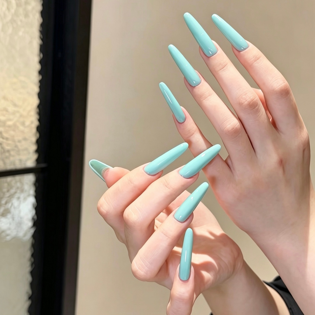 ROUni Sơn Gel Màu Xanh Ngọc, xanh mint blue hot Trend Tôn Da Sang Trọng Chuyên Dụng Tiệm Nail
