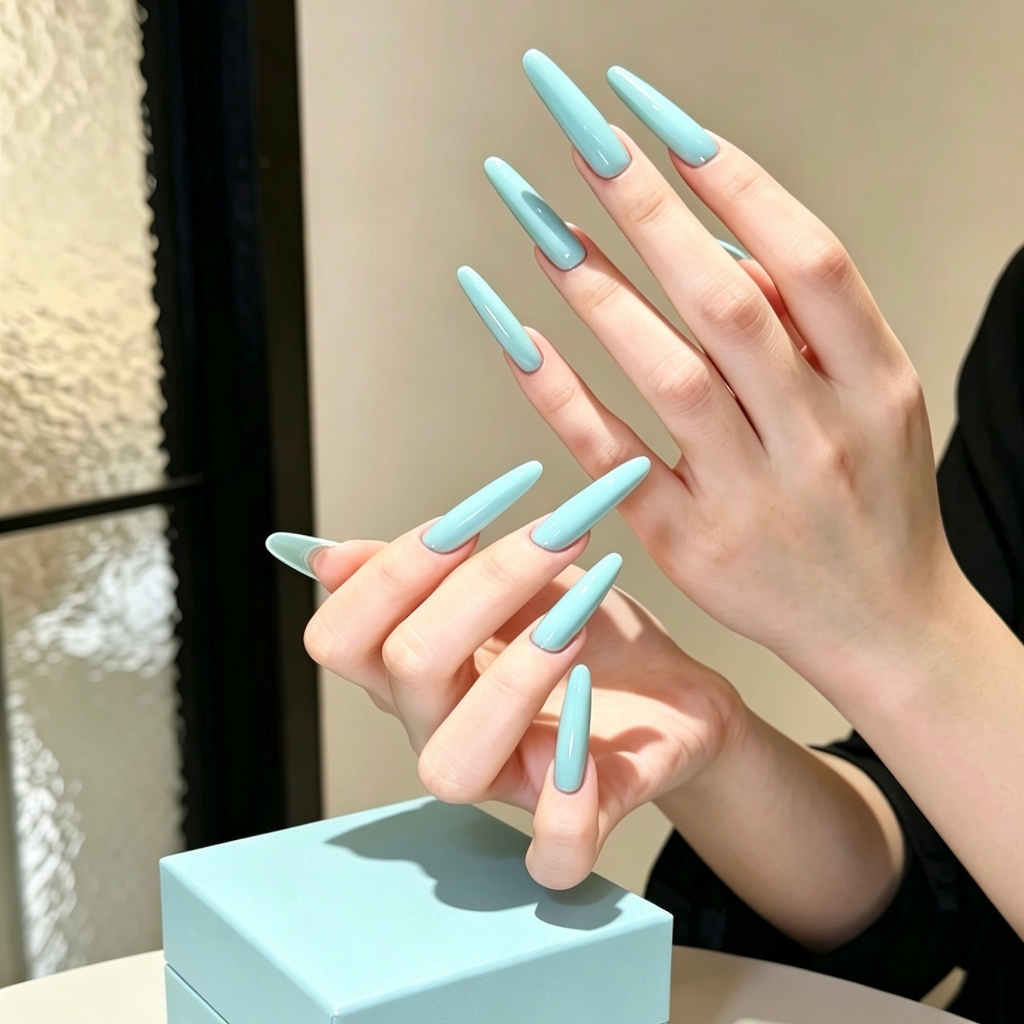 ROUni Sơn Gel Màu Xanh Ngọc, xanh mint blue hot Trend Tôn Da Sang Trọng Chuyên Dụng Tiệm Nail