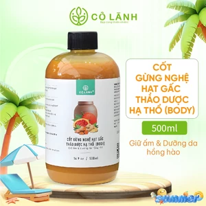 Nước Cốt Gừng Nghệ Gấc Cỏ Lành - Hỗ Trợ Giu Ấm Cơ Thể, Phòng Hậu Sản
