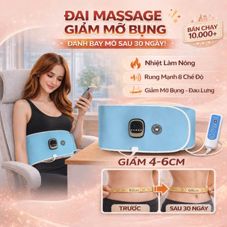 Đai Rung thể hình Rowanto DB06 đốt cháy mỡ bụng lấy lại vóc dáng thon gọn công nghệ rung đa chiều