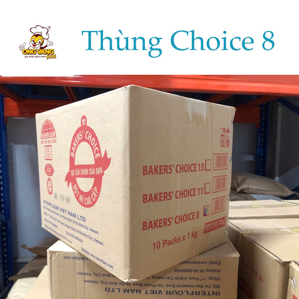 [Hà Nội] Thùng Bột mì số 13, chọn Baker's Choice 8-11-13 [Bột Làm Bánh Bông Lan, Bánh Bao,...]