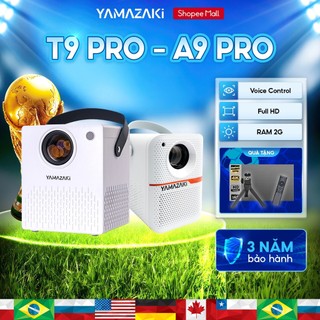 Máy Chiếu mini Yamazaki A9 PRO, T9 PRO HD 4K Android TV 9.0 Độ Sáng 380 - 420 ANSI Bluetooth 5.3