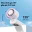 Quạt cầm tay JAMAY F27 Mini gấp gọn dễ mang gió mạnh pin 30H quạt đeo cổ quạt bàn êm cho học sinh văn phòng ngoài trời