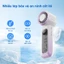 Quạt cầm tay JAMAY F27 Mini gấp gọn dễ mang gió mạnh pin 30H quạt đeo cổ quạt bàn êm cho học sinh văn phòng ngoài trời