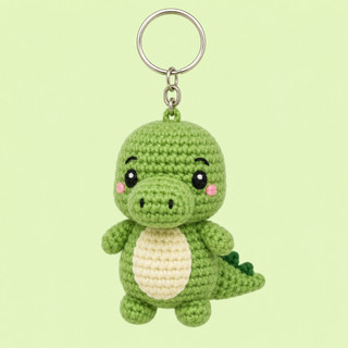 Móc Khóa Len Lendo Các Con Vật Sư Tử Đại Bàng Lửng Mật Hà Mã 9cm Handmade Crochet Treo Cặp Balo Túi Xách