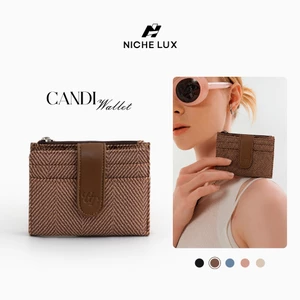 Ví Gập CANDI Da PU Nam Nữ Công Nghệ RFID Blocking Bóp Đựng Tiền Thẻ Nhiều Ngăn Nhỏ Gọn | NICHE LUXURY