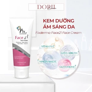 Fixderma Kem Dưỡng Ẩm Làm Trắng Sáng Đều Màu Da FIXDERMA Face21 Face Cream 50g
