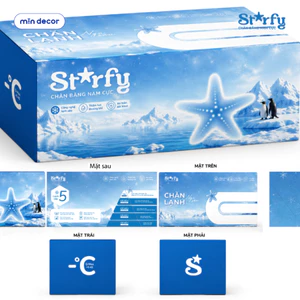Hộp Carton Đựng Chăn Băng Nam Cực Starfy Mịn Decor