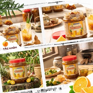 TẮC KHÓM XÍ MUỘI, MỨT  PHA TRÀ TẮC GIẢM CÂN THANH NHIỆT ĐẸP DA HŨ DÙNG THỬ TIẾT KIỆM