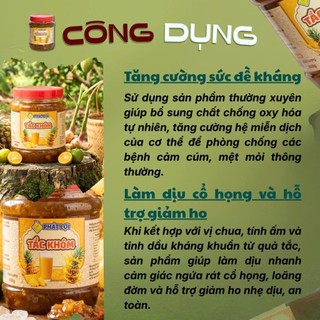 TẮC KHÓM XÍ MUỘI, MỨT  PHA TRÀ TẮC GIẢM CÂN THANH NHIỆT ĐẸP DA HŨ DÙNG THỬ TIẾT KIỆM