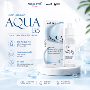 Nước nhỏ mắt kính áp tròng Aqua B5 | Dung dịch nhỏ mắt lens hỗ trợ cấp ẩm khi đeo lens