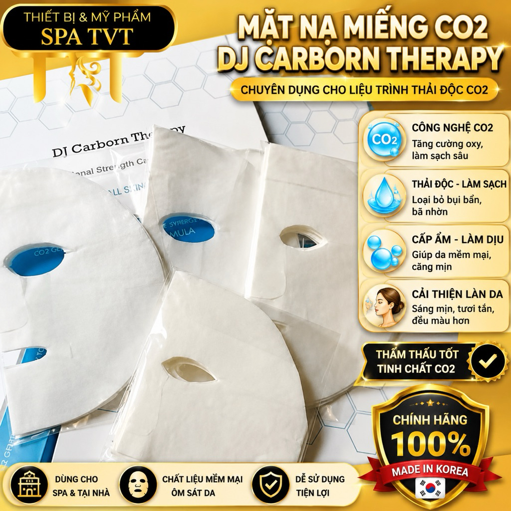 [Chính Hãng] Mặt Nạ Thải Độc CO2 DJ Carborn Therapy 1 Miếng, Mask CO2 Làm Sạch Sâu, Sáng Da