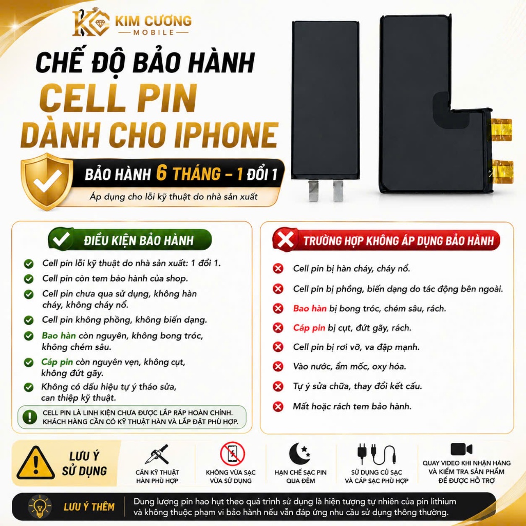 Pin Dung Lượng Chuẩn/ Cao & Cell Pin Cho X / XS / XS Max / XR / 11 / 11 Pro / 11 Pro Max - BH 12 Tháng | BigBuy360 - bigbuy360.vn