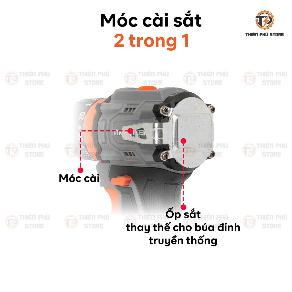 Thân Máy Khoan Pin MULINSEN MS-CD1060| Lực Siết 60Nm – Đầu Kẹp 13mm – Tốc Độ 1500v/p | Đảo Chiều – Bảo Hành 6 Tháng