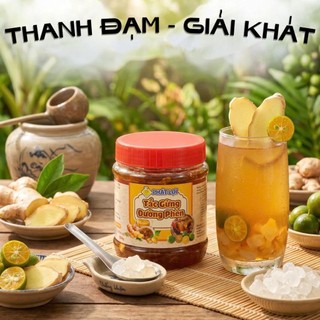 TẮC GỪNG  ĐƯỜNG PHÈN, TRÀ TẮC MẬT ONG ĐẸP DA, GIỮ DÁNG, GIẢM CÂN, GIẢM HO GIÀU VITAMIN TỐT CHO CƠ THỂ 1 KG- HVX