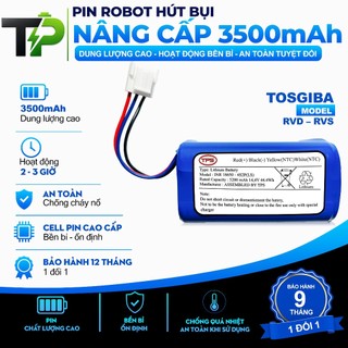 ( DUNG LƯỢNG 5200 mAh ) PIN ROBOT HÚT BỤI TOSHIBA  RVD – RVS NÂNG CẤP CHÍNH HÃNG LG BẢO HÀNH 9 THÁNG
