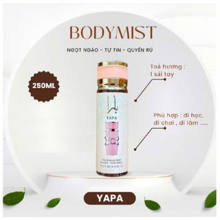 Xịt Thơm Body Hương Phấn Thơm Nhẹ Nhàng YaPa Bản 250ml