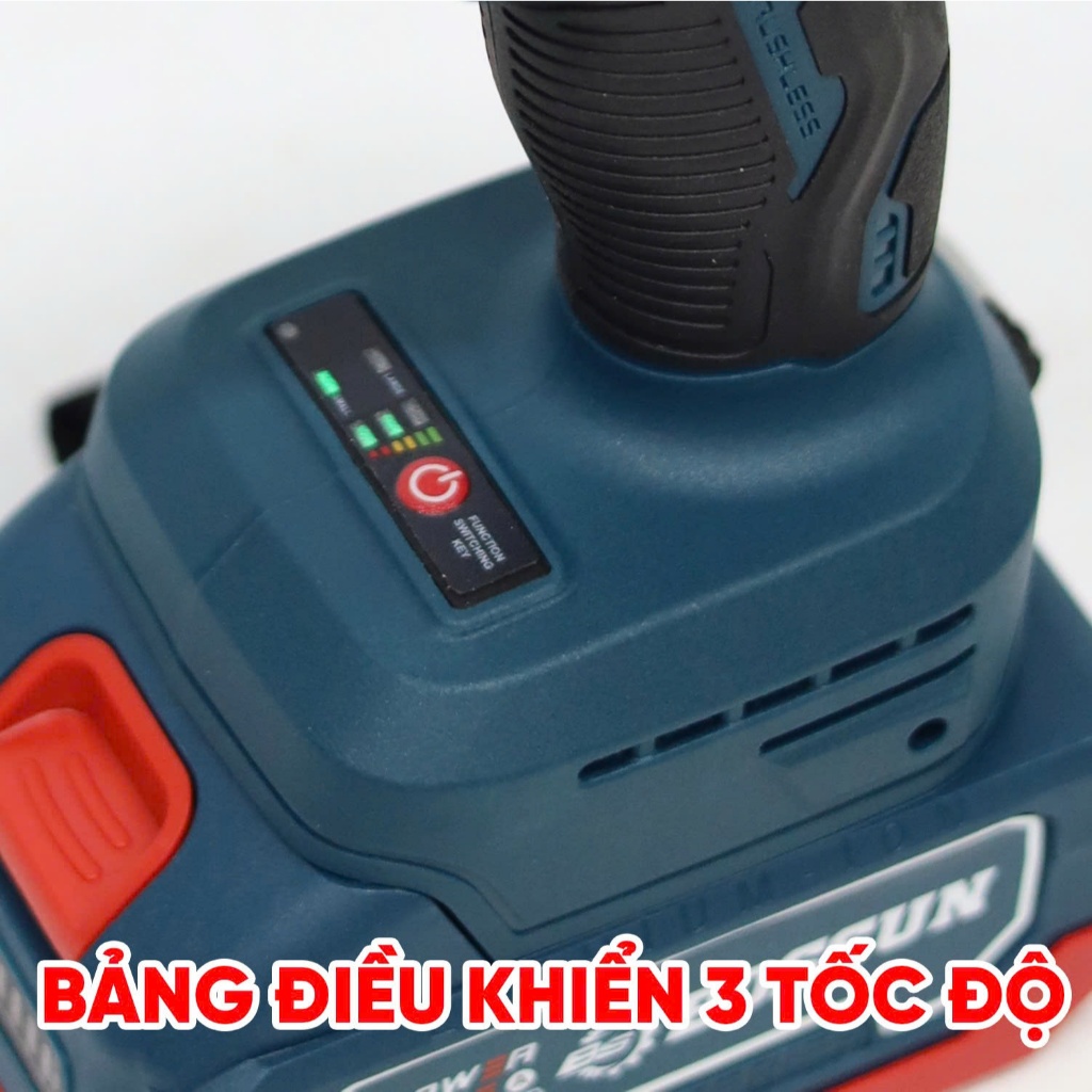 Máy siết bulong Bossun BS-IW380CP Lực siết 380Nm - Không chổi than Đầu đa năng 12,7mm