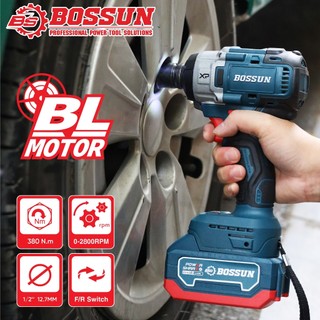 Máy siêt bulong BOSSUN BS-IW380CP Lực siết 380N.m Đầu máy 2in1 tiện lợi, Động cơ Motor Brushless