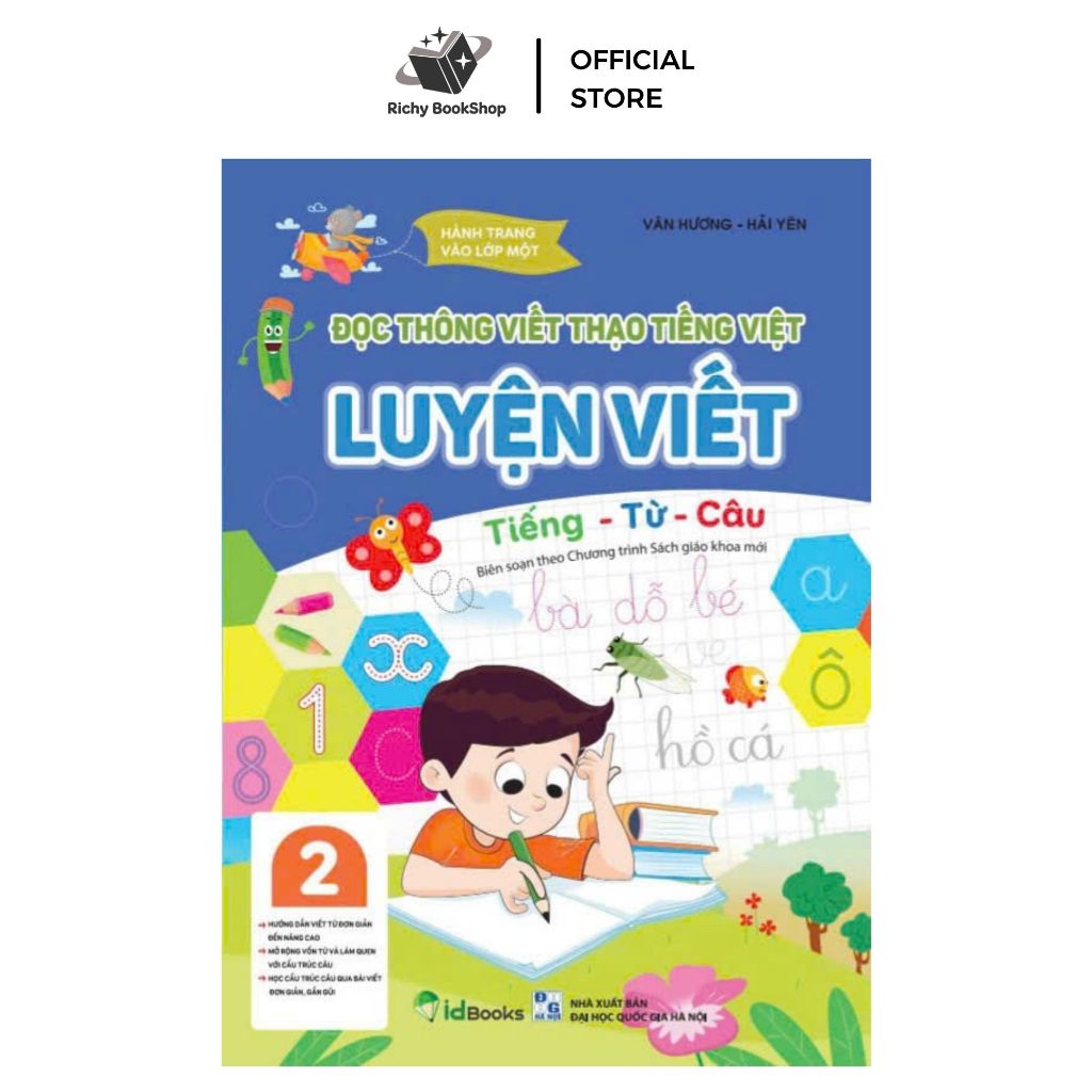 Sách - Luyện Viết Tiếng, Từ, Câu - Giúp Bé Đọc Thông Viết Thạo Tiếng Việt