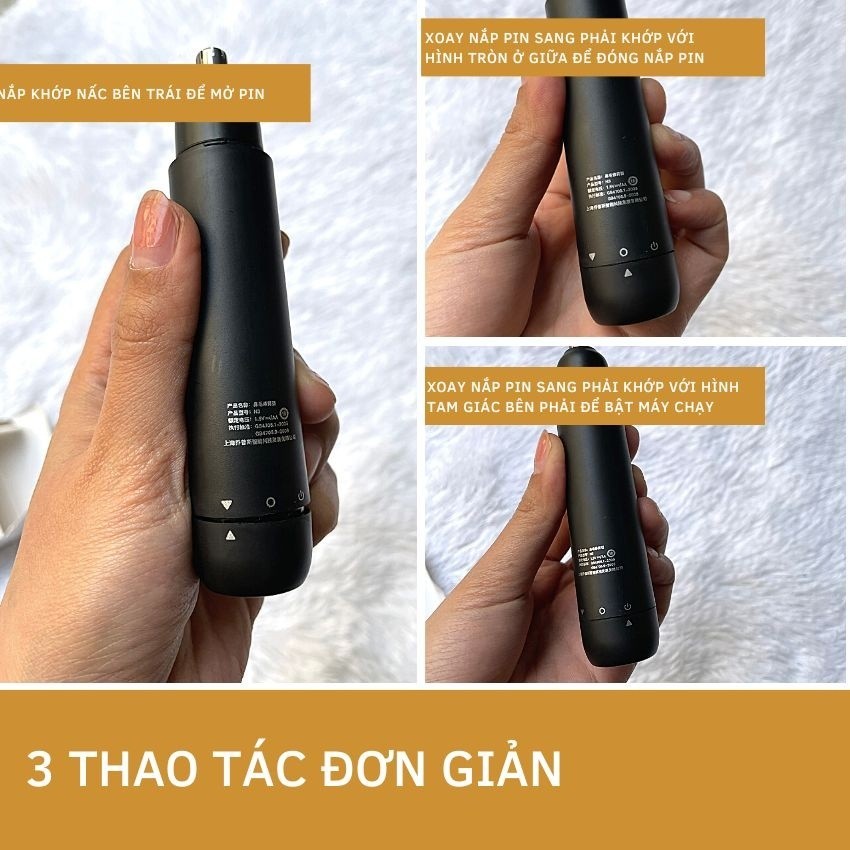 Máy Cắt Tỉa Lông Mũi Enchen EN005 | Đầu tỉa xoay 360, Không gây xước da, Tỉa Lông Mũi và Tai
