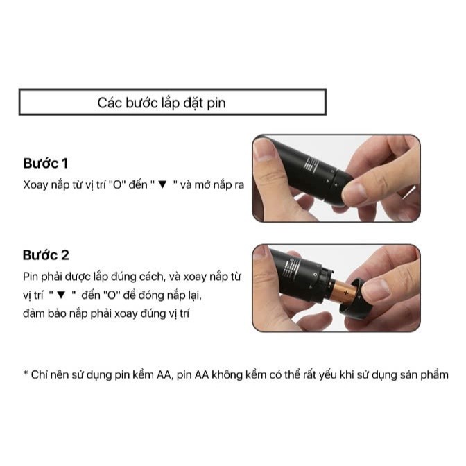Máy Cắt Tỉa Lông Mũi Enchen EN005 | Đầu tỉa xoay 360, Không gây xước da, Tỉa Lông Mũi và Tai
