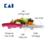Dao gọt hoa quả lưỡi răng cưa 112mm KAI Indian Hocho Vegitable Knife bằng thép không gỉ cán nhựa PP nhiều màu