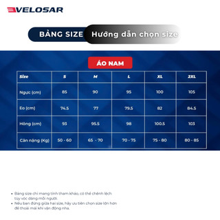 Áo Thun Nam Thể Thao Velosar RTT-60061 Đa Năng Thoải Mái, Thấm Hút, Nhanh Khô